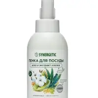 Пенка для мытья посуды Synergetic «Алоэ и экстракт хлопка», 500 мл