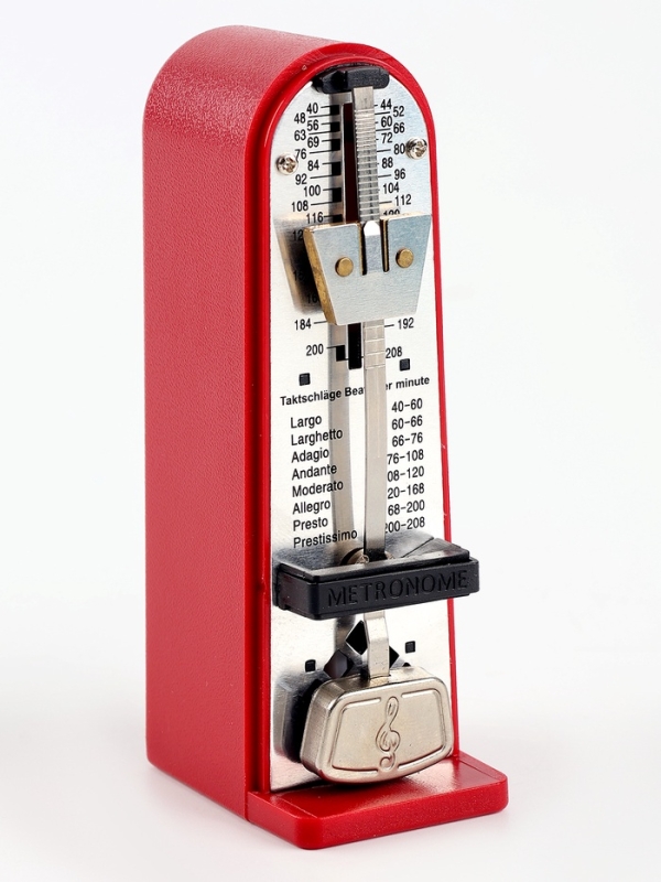 Метроном механический Music Life 3,5 х 5 х 11 см красный Метроном механический Music Life 3,5 х 5 х 11 см красный