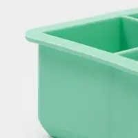 Форма для льда и заготовок Доляна &laquo;Кубик&raquo;, силикон, 16&times;11&times;4.8 см, 6 ячеек (4.6&times;4.6 см), бирюзовая