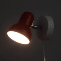 Бра с проводом &laquo;Севантос&raquo; Е27 40 Вт красный 9&times;9&times;14 см