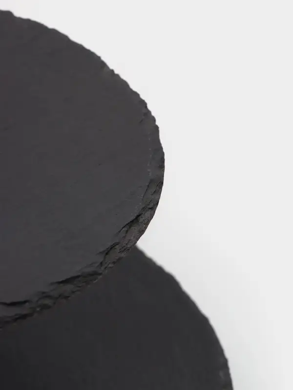 Этажёрка для фруктов и десертов Magistro Valley, 3 яруса, d=30/25/20&times;33 см, сланец, чёрная