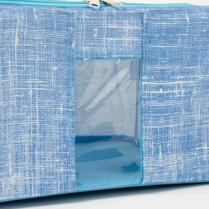 Кофр для хранения вещей Доляна &laquo;Ронда&raquo;, 30.5&times;24&times;16.5 см, голубой