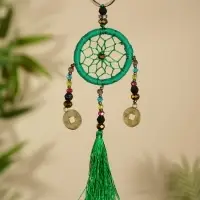 Брелок &laquo;Ловец снов&raquo;, 4&times;15 см, тёмно-зелёный