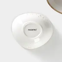 Салатники Magistro &laquo;Церера&raquo;, набор 2 шт., 15.3&times;13&times;5.5 см, фарфор, белые