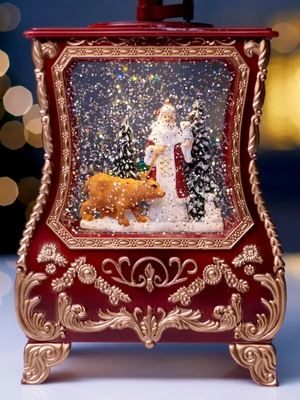 Светодиодная фигура &laquo;Граммофон&raquo; 36&times;16&times;9 см, от батареек 3хААА, музыка, USB, свечение тёплое белое