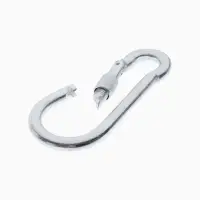 Карабин монтажный с фиксатором ТУНДРА, DIN5299D, 12&times;140 мм, 4 шт.
