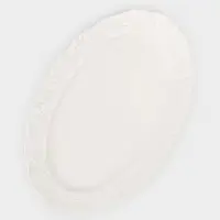 Блюдо сервировочное Garden rose, 30.5&times;19.5&times;2 см, керамика, белое
