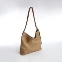 Сумка - мешок женская на магните, 31&times;8.5&times;30 см, бежевая