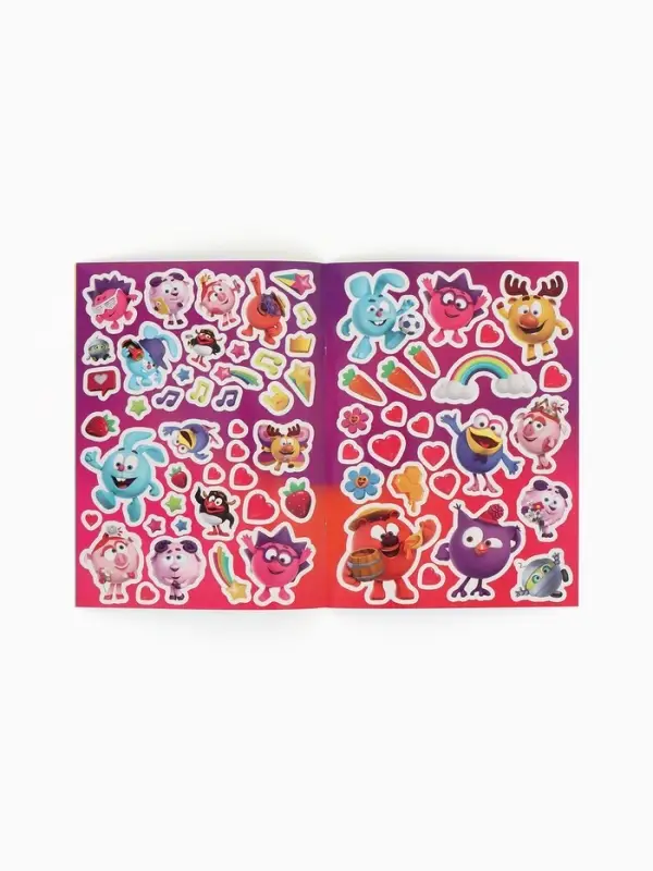 Многоразовые наклейки &laquo;Лучшие друзья&raquo;, формат А4, Смешарики