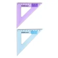 Треугольник пластиковый 9 см ErichKrause Standard, 45&deg;, МИКС
