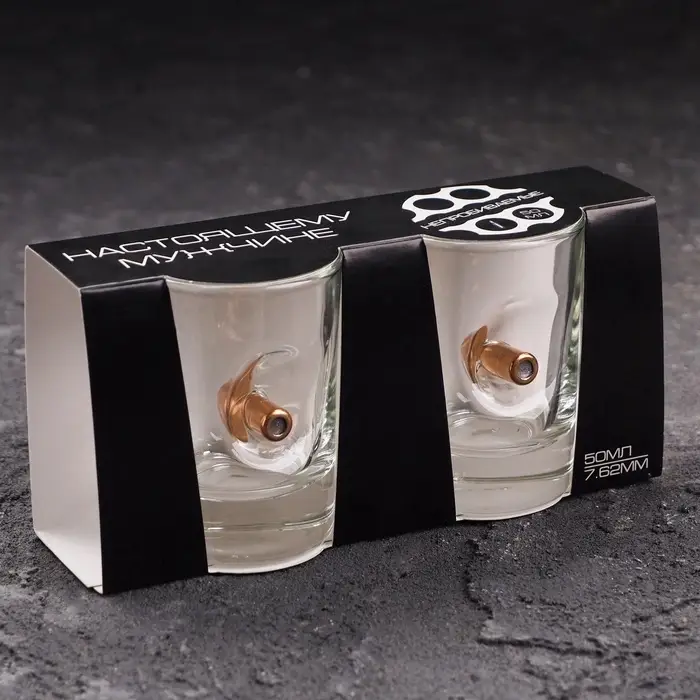 Стопки с пулей &laquo;Непробиваемые&raquo;, 2 шт., 50 мл