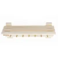 Полка - вешалка "Сосновская №1" 7 крючков 79х27х29 см