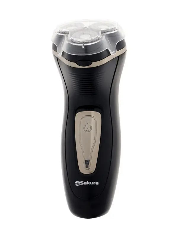 Электробритва Sakura SA-5417BK, роторная, 3 головик, триммер, чёрная Электробритва Sakura SA-5417BK, роторная, 3 головик, триммер, чёрная