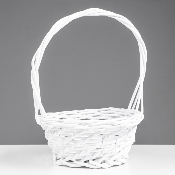 Набор корзин 3 шт, ива, белый Набор корзин 3 шт, ива, белый