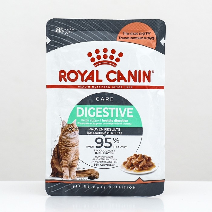 Влажный корм RC Care Digestive для домашних кошек с чувствительным ЖКТ, в соусе, пауч, 85 Влажный корм RC Care Digestive для домашних кошек с чувствительным ЖКТ, в соусе, пауч, 85