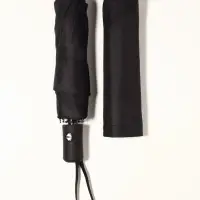 Зонт автоматический Black, 3 сложения, 8 спиц, R=48/55 см, d=96 см, чёрный