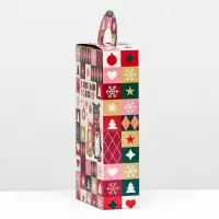 Коробка новогодняя подарочная складная «Королевская» 11×5×21 см