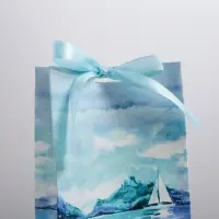 Пакет подарочный с лентой, упаковка, «Present for you», 13 х 23 х 7 см
