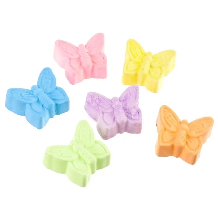 Мелки цветные для рисования на асфальте «Бабочка», 6 цветов, фасовка по 30 шт Мелки цветные для рисования на асфальте «Бабочка», 6 цветов, фасовка по 30 шт