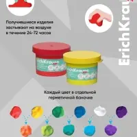 Тесто для лепки, 6 цветов по 35 г, ErichKrause Baby, С Алоэ Вера, в коробке-рукаве