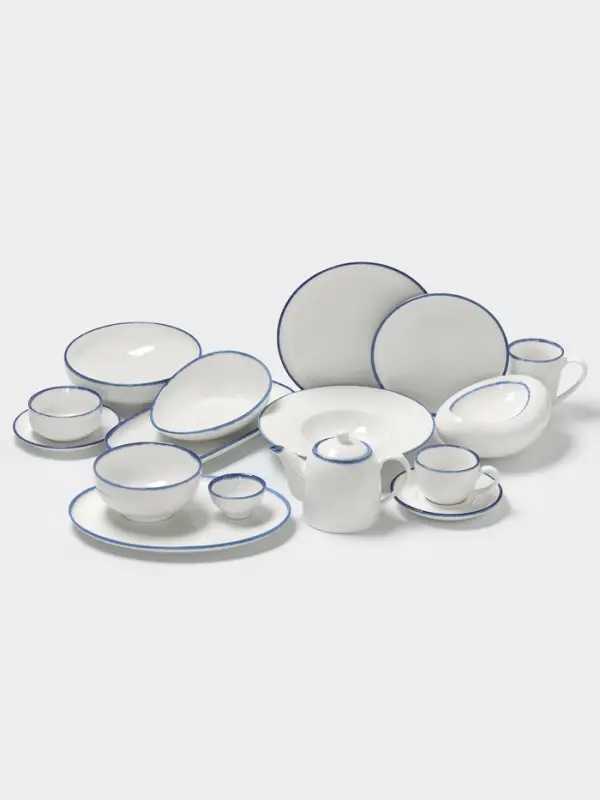 Тарелка для пасты Magistro Blue Lagoon, 350 мл, 26.5&times;5.5, фарфор, белая