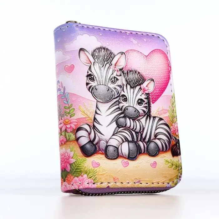 Кошелёк на молнии &laquo;Зебры&raquo;, разноцветный