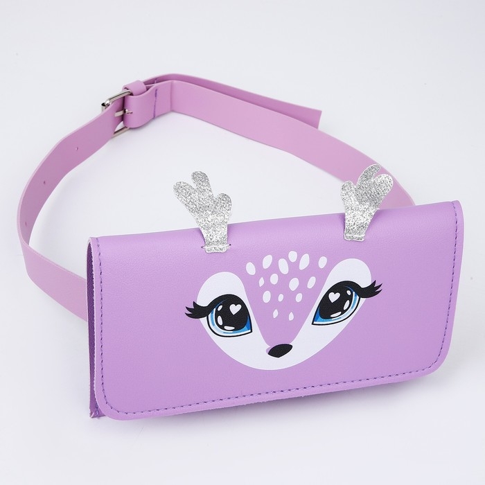 Сумка поясная конверт «Оленёнок» , 19х11 см Сумка поясная конверт «Оленёнок» , 19х11 см