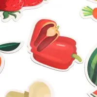 Магнитный игровой набор &laquo;Фрукты-овощи&raquo;, 41 элемент