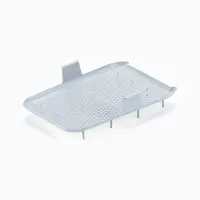 Туалет для кошек &laquo;Марсель&raquo;, 50&times;34.5&times;12 с, глубокий, с сеткой, полипропилен, светло-серый