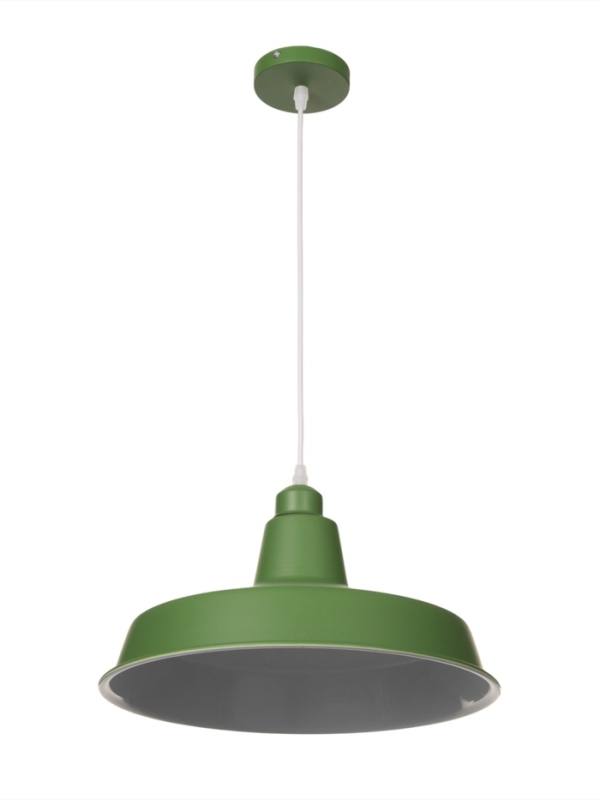 Светильник Ronald 1х40Вт Е27 пр-1м тёмно-оливковый 36х36х15см