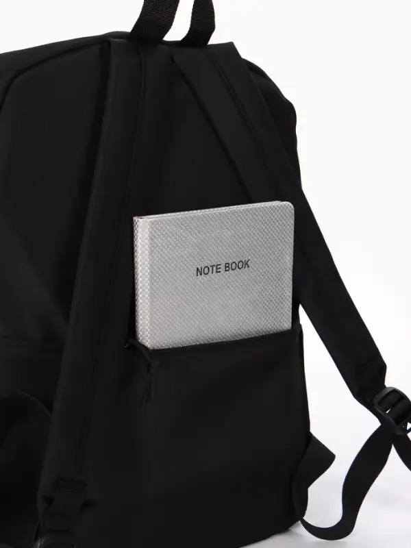 Рюкзак школьный, 1 отделение, 4 кармана, 30&times;12&times;40 см, чёрный