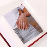 Фотоальбом на 100 фото &laquo;Под кожу. Ромбы&raquo;, 10&times;15 см, 12.5&times;5.5&times;16.5 см, красный металлик