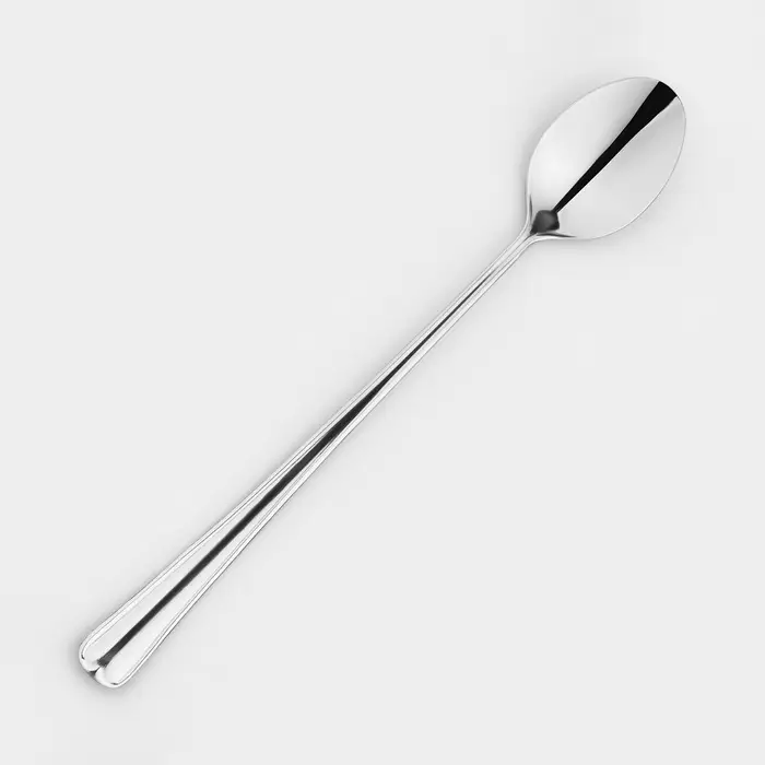 Ложка для коктейля &laquo;Мондиал&raquo;, длина 19.5 см, толщина 2.5 мм, цвет серебряный