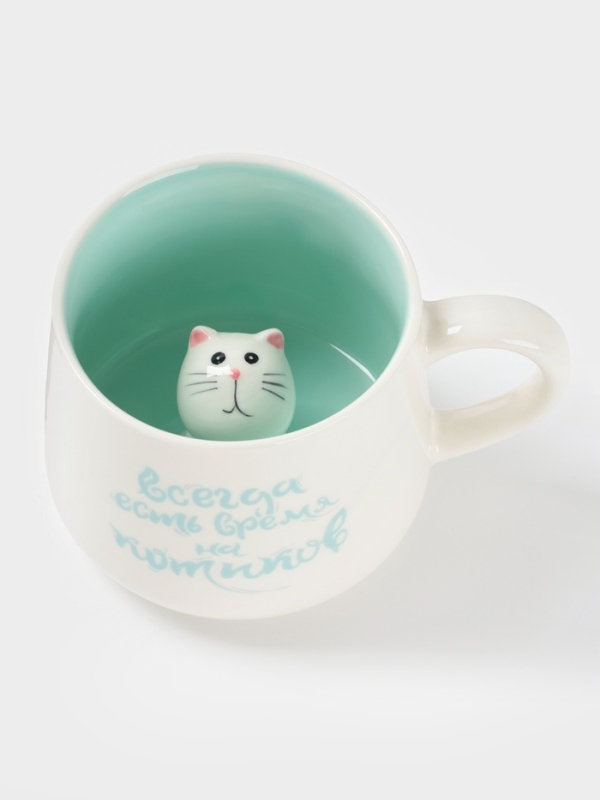 Кружка "Котик" 13х9х8 см
