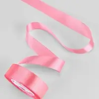 Лента атласная, 25 мм, 23&plusmn;1 м, нежно-розовая №147