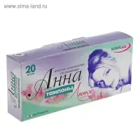 Тампоны «Анна» Lux средний размер, 20 шт