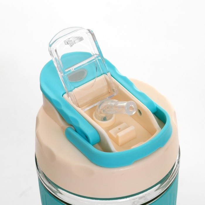 Термостакан Термостакан "Мастер К" 350 мл, стеклянный, голубой