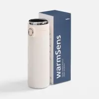 Смарт-бутылка c заменяемой батарейкой warmSens, молочно-белая, без пакета