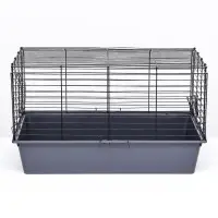 Клетка для кроликов, морских свинок &laquo;Пижон&raquo; №4 складная, 80&times;50&times;47 см, светло-серая