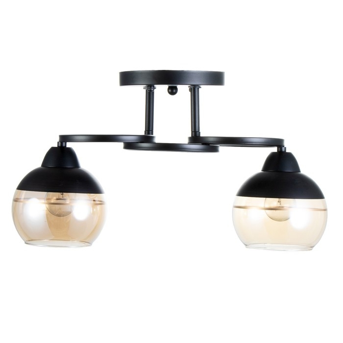 Люстра Люстра "Айрис" 2хЕ27 40Вт чёрный 42х15х23 см BayerLux