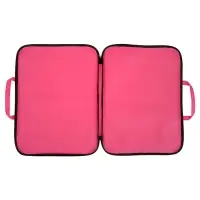 Папка А3 Calligrata, с ручками, текстиль, 20 мм, стандарт, 450&times;350 мм, розовая, 600D