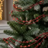 Бусы на ёлку &laquo;Снежинки&raquo;, длина 2.7 м, d=2.3 см, МИКС