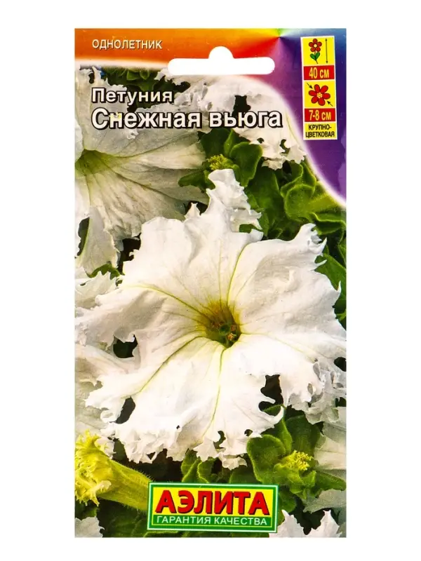 Семена цветов Петуния Снежная вьюга крупноцветковая бахромчатая (драже в пробирке), Ц/П,7 шт. 10945 Семена цветов Петуния Снежная вьюга крупноцветковая бахромчатая (драже в пробирке), Ц/П,7 шт. 10945
