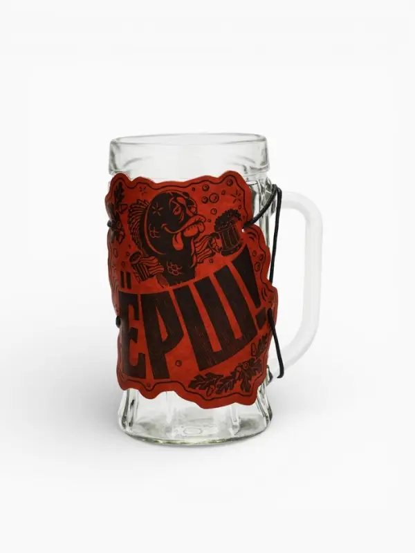 Кружка стеклянная пивная &laquo;Ёрш&raquo;, 500 мл