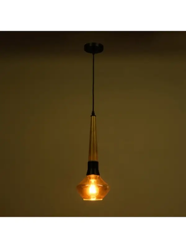 Светильник &laquo;Джон&raquo; 1&times;40 Вт Е27 черный/коричневый 17.5&times;15.5&times;42(142)см