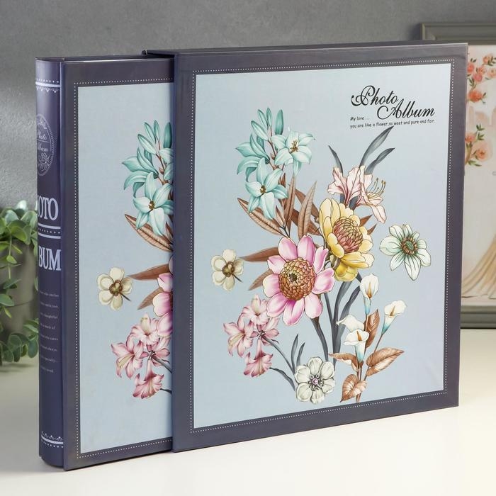 Фотоальбом на 500 фото 10х15 см Фотоальбом на 500 фото 10х15 см "Нежность цветов" в коробке МИКС 33,5х30,5х6 см