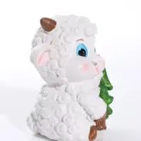 Фигурка полистоун &laquo;Бараш - кудряш с ёлочкой&raquo; 8&times;6&times;8.5 см