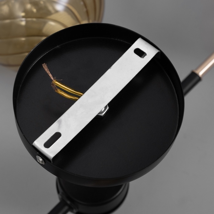 Люстра  Люстра "Сендер" 4хЕ27 40Вт черно-золотой 52х36х27 см