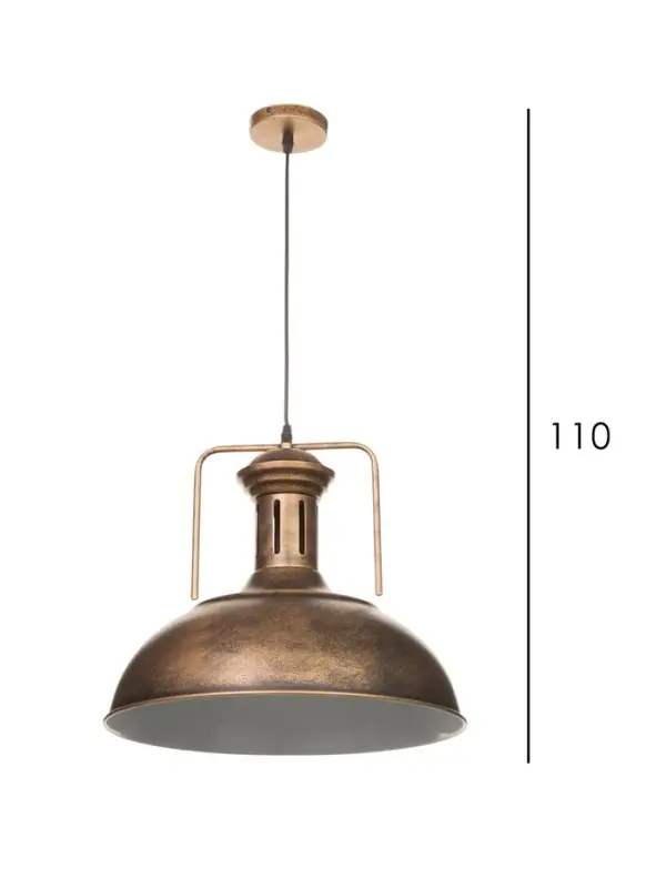 Светильник подвесной BayerLux William, 1&times;40 Вт, Е27, золотисто-чёрный, 40&times;40&times;35-100 см