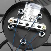 Светильник потолочный BayerLux &laquo;Сальма&raquo;, люстра 5хЕ27, 40 Вт, чёрный, 58&times;58&times;24 см